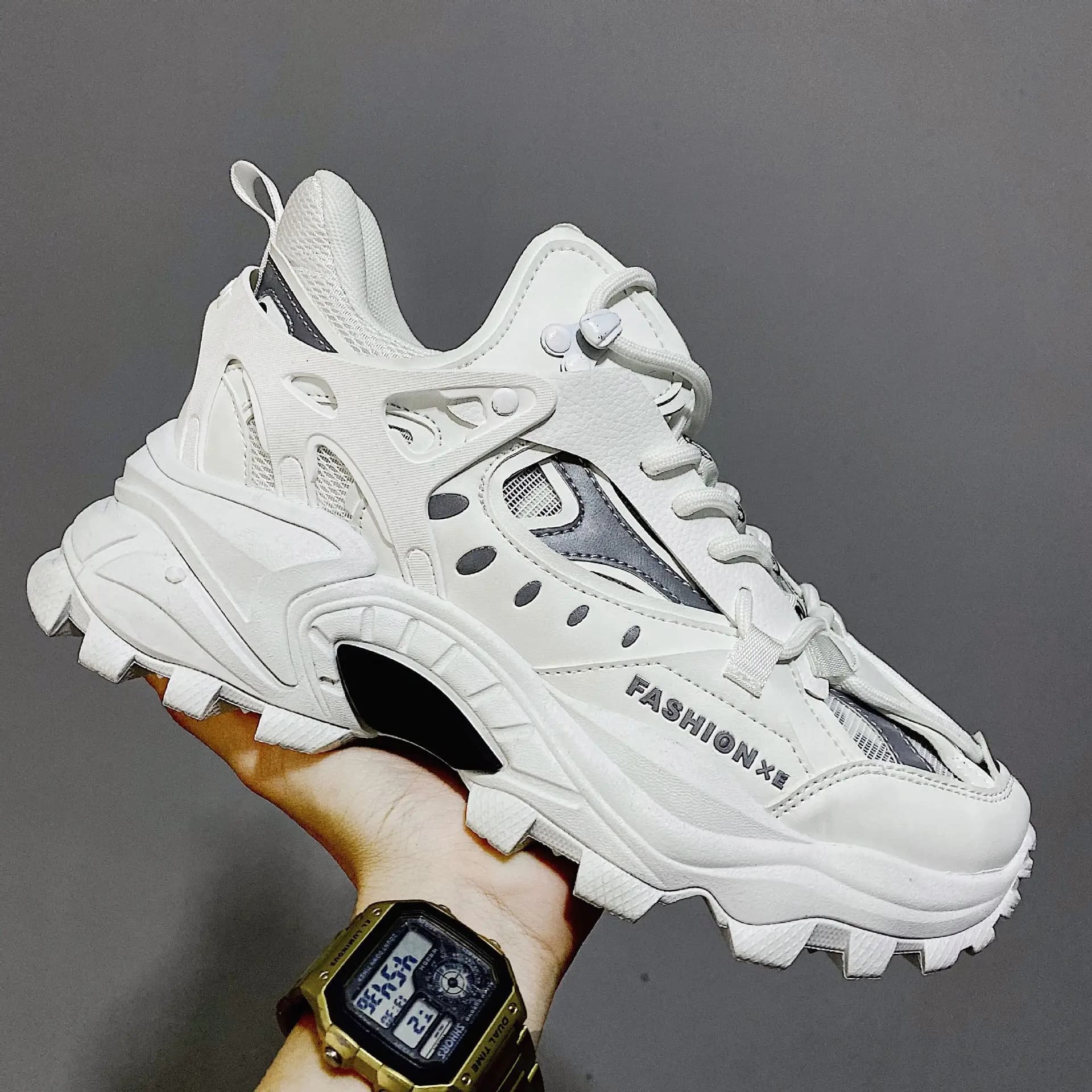 Chaussures vulcanisées de luxe pour hommes, baskets Harajuku épaisses à plateforme, à la mode