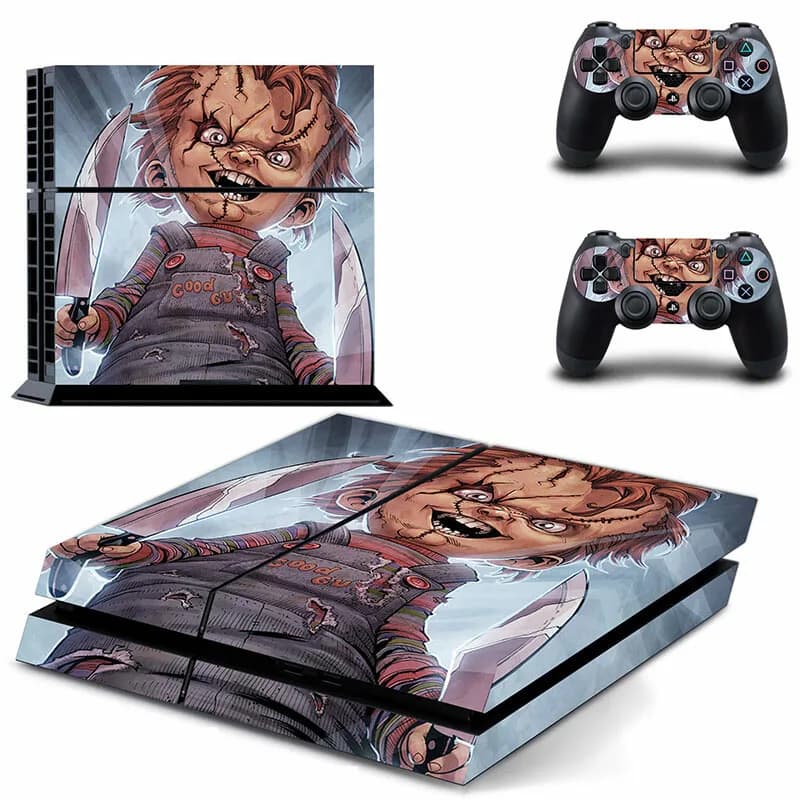 Chucky PS4 autocollants de peau pour Console PS4 et peaux de contrôleur vinyle