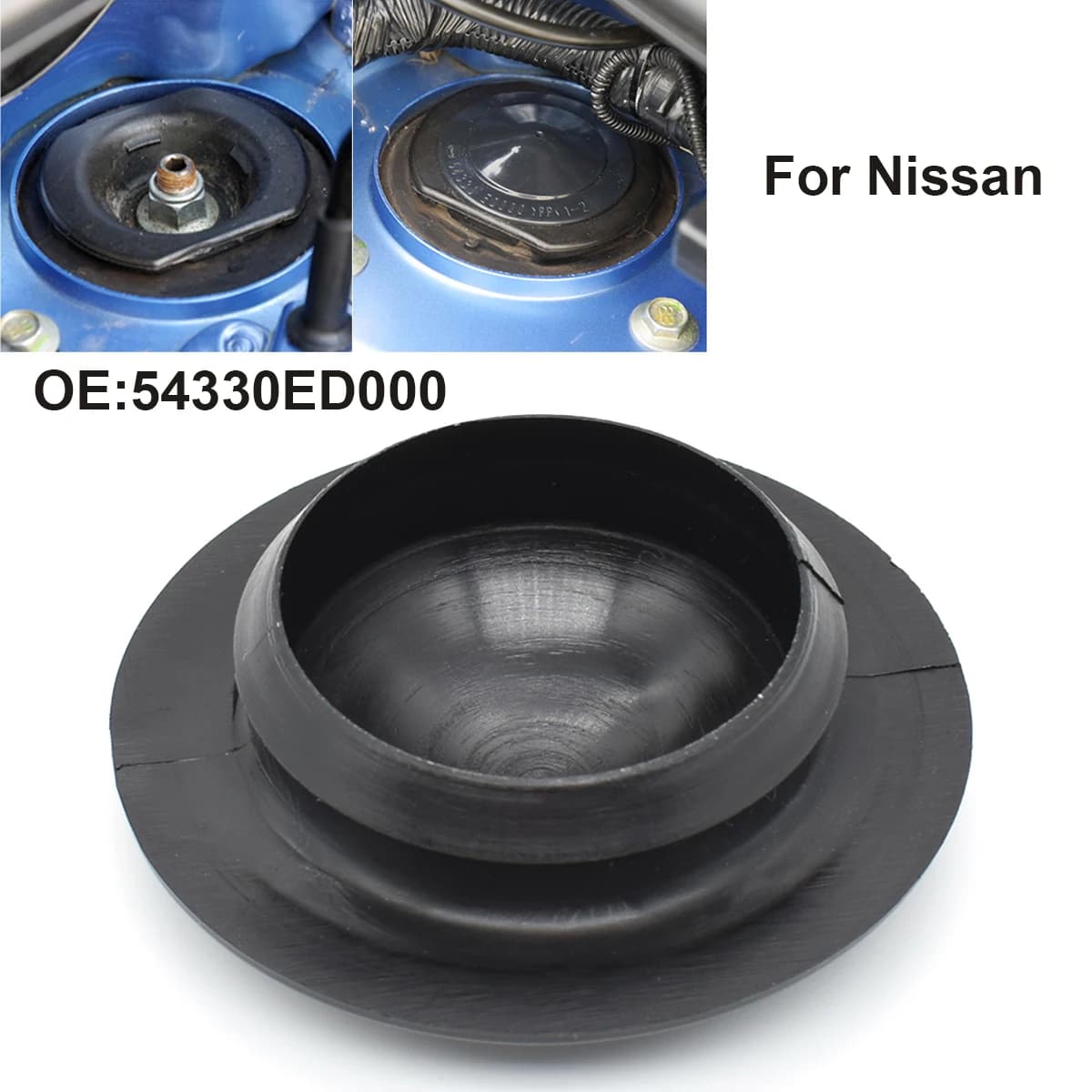 Couvercle de montage de jambe de Suspension avant, antirouille et anti-poussière, pour Nissan Leaf ZE0 Sentra 200 SE B16 Juke F15 Cube Z12 54330ED000