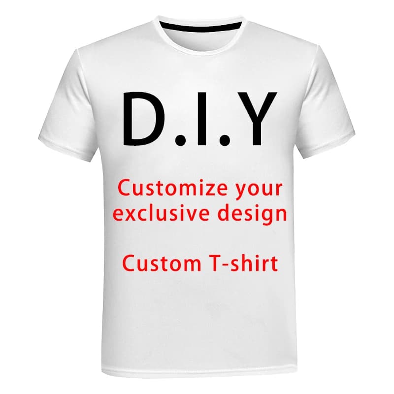 T-Shirt à Manches Courtes et Col Rond pour Homme et Femme, Estival et Décontracté, à la Mode, Imprimé en 3D, Personnalisé, Exclusif, DIY, 2021