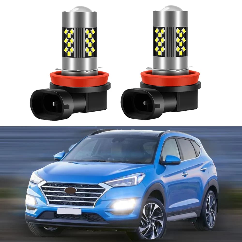 Phare antibrouillard LED pour Hyundai, ampoule avant, accessoires de voiture, Canbus, 4,3 fils, 2016, 2017, 2018, 2019, 2020, 2021, 2 pièces