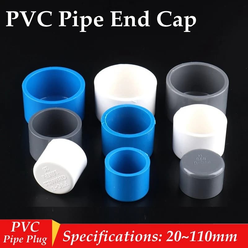 Connecteur de bouchon d'extrémité de tuyau en PVC, 5 pièces/lot, 20 25 32mm, bouchon de tuyau d'eau, capuchon d'extrémité de Tube pour adaptateur d'accessoires agricoles d'irrigation de jardin