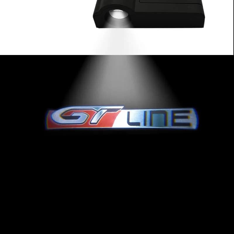 Projecteur LED universel sans fil pour porte de voiture, lumières de bienvenue, logo lightline, KIT 208, 206, 307, 308, 407, 508, 2008, 4008, 5008