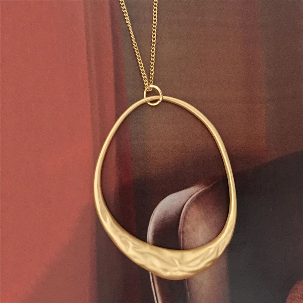Collier pendentif en alliage bohème pour femme, bijoux pour fille, document en argent, simple, nouveau style, été