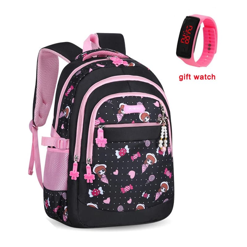 Sac à dos d'école de princesse pour enfants, cartable de dessin animé pour filles, cadeau, nouvelle collection 2021
