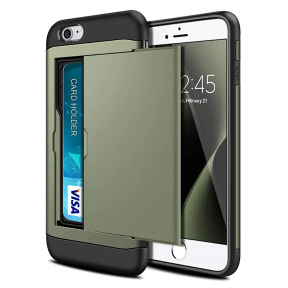Pour iPhone SE 2020 étui SE2 étui portefeuille support de fente pour carte double couche couverture rigide pour iPhone SE 2 2020 4.7 pouces A2275 A2296 A2298