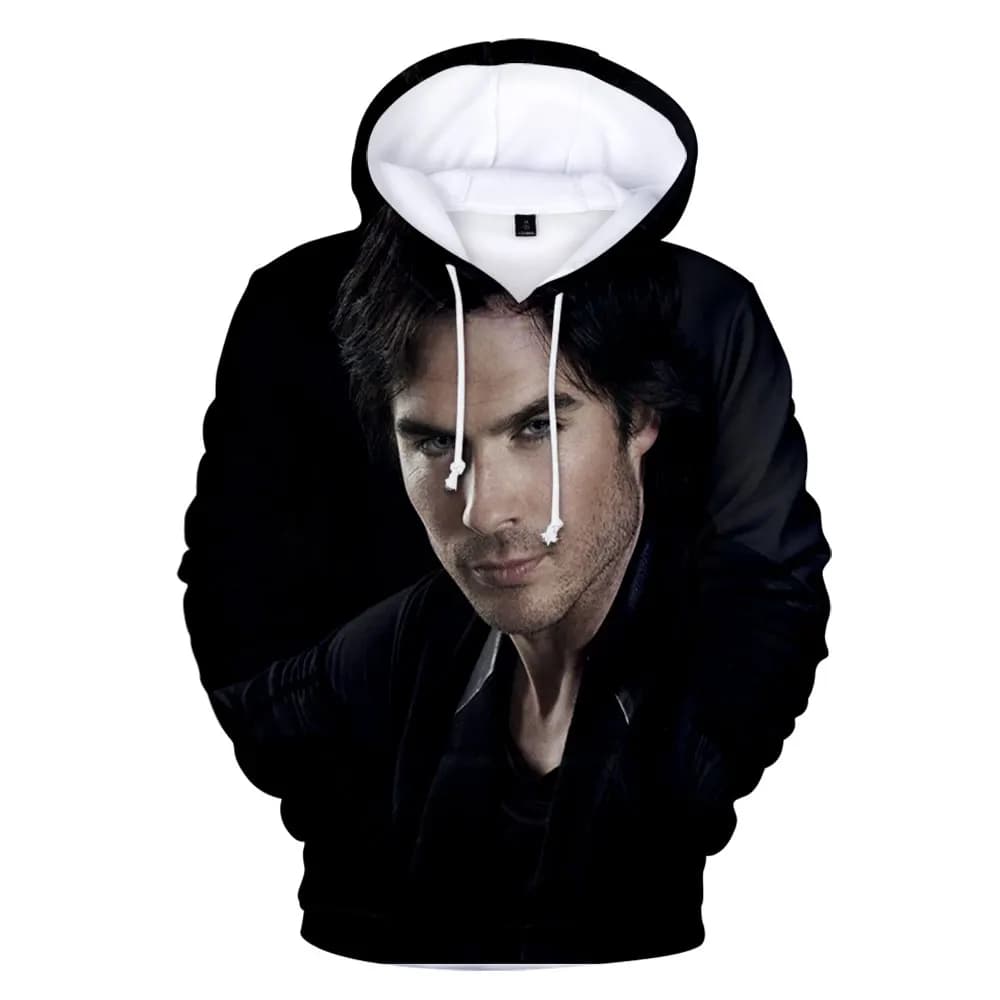 Sweat-shirt à capuche pour hommes et femmes, décontracté, avec les journaux du Vampire