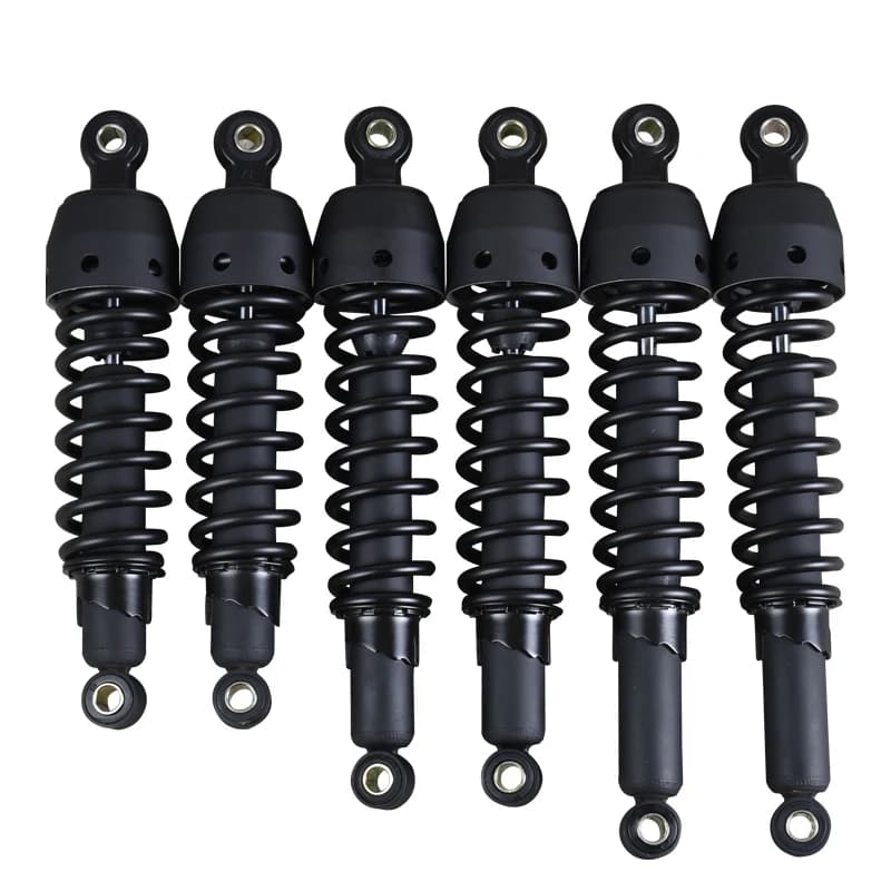 Amortisseurs universels de moto avec couvercle en plastique, matériau en alliage d'aluminium, ressort pour GN CG GV300S, 295mm, 335mm, 360mm, 7.5mm
