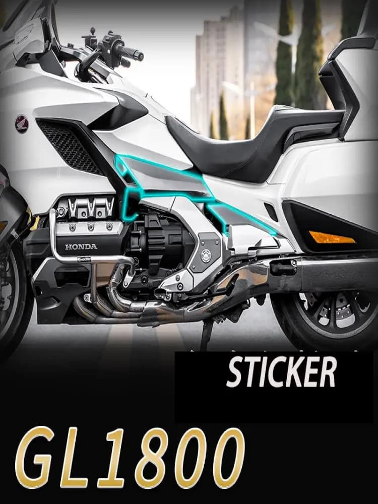 Autocollant d'emblème de carénage en carbone 2D, Kits complets de carrosserie de moto pour Honda GoldWing Gold GL1800 GL 1800, accessoires