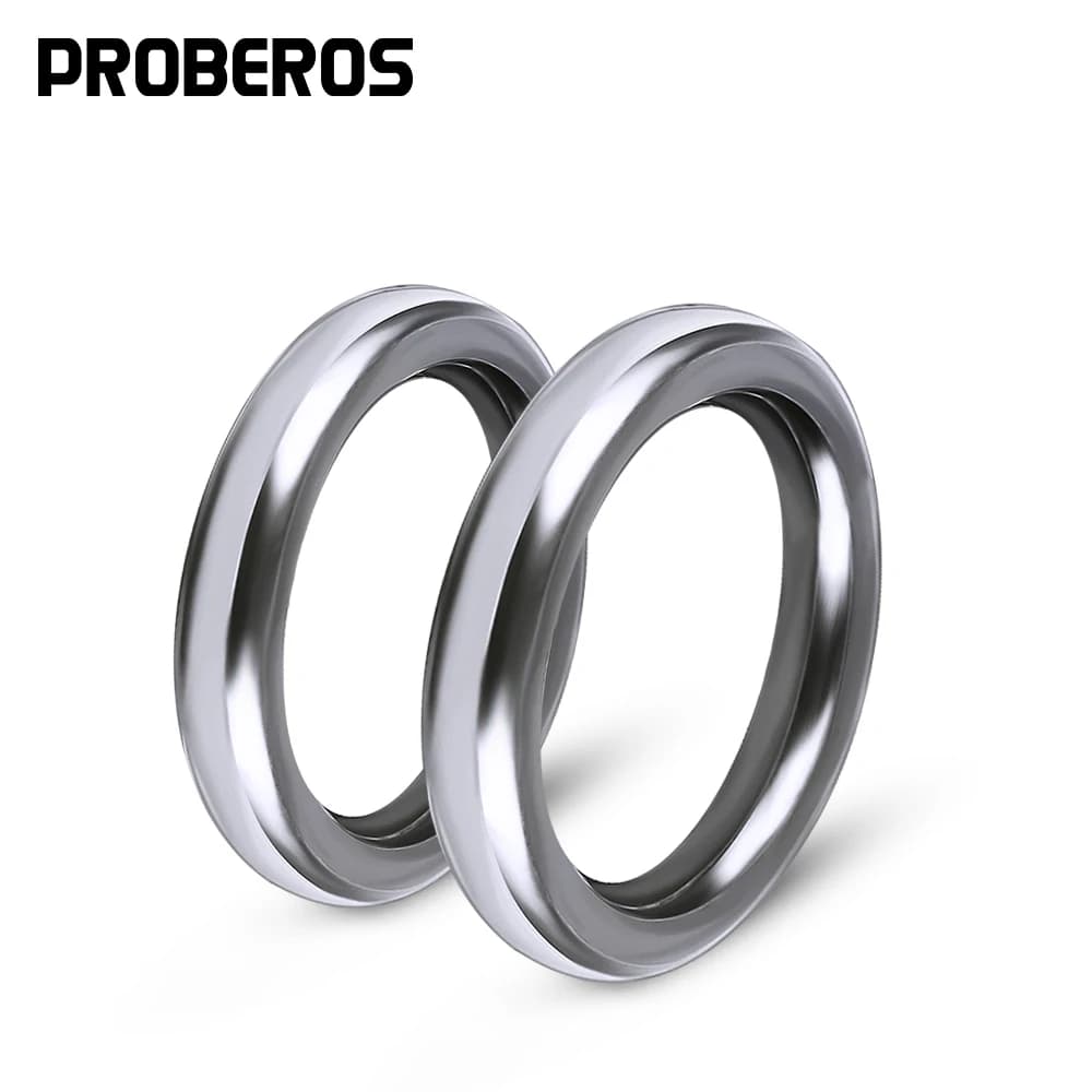 PROBEROS 20 anneaux solides de pêche en acier inoxydable 304 1 # -5 # Anneaux robustes sans soudure pour polissage métallique, jig de pêche, accessoires de pêche