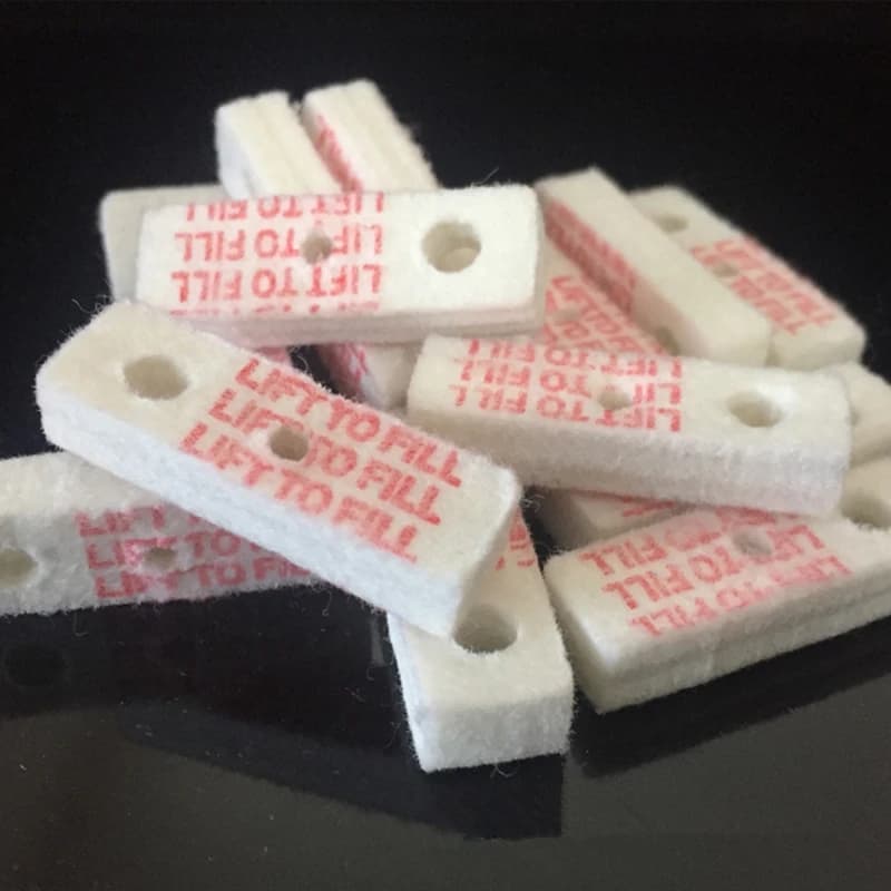 Tampons de coton absorbant l'huile de remplacement universels, 34x11x7mm, fond scellé pour briquet à essence Zippo, accessoire de joint d'étanchéité, 10 pièces