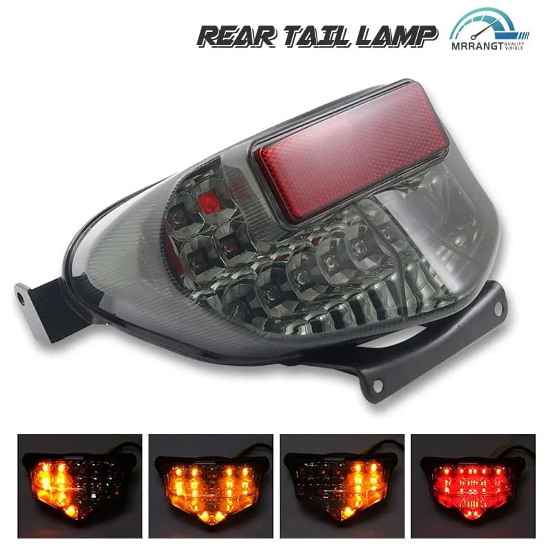 Enquêter Arrière Intégré à LED pour Moto Suzuki GSXRfemale 2001-2003 GSPoly 750 2000-2003 GSXR1000 2001-2002 K1 K2 K3