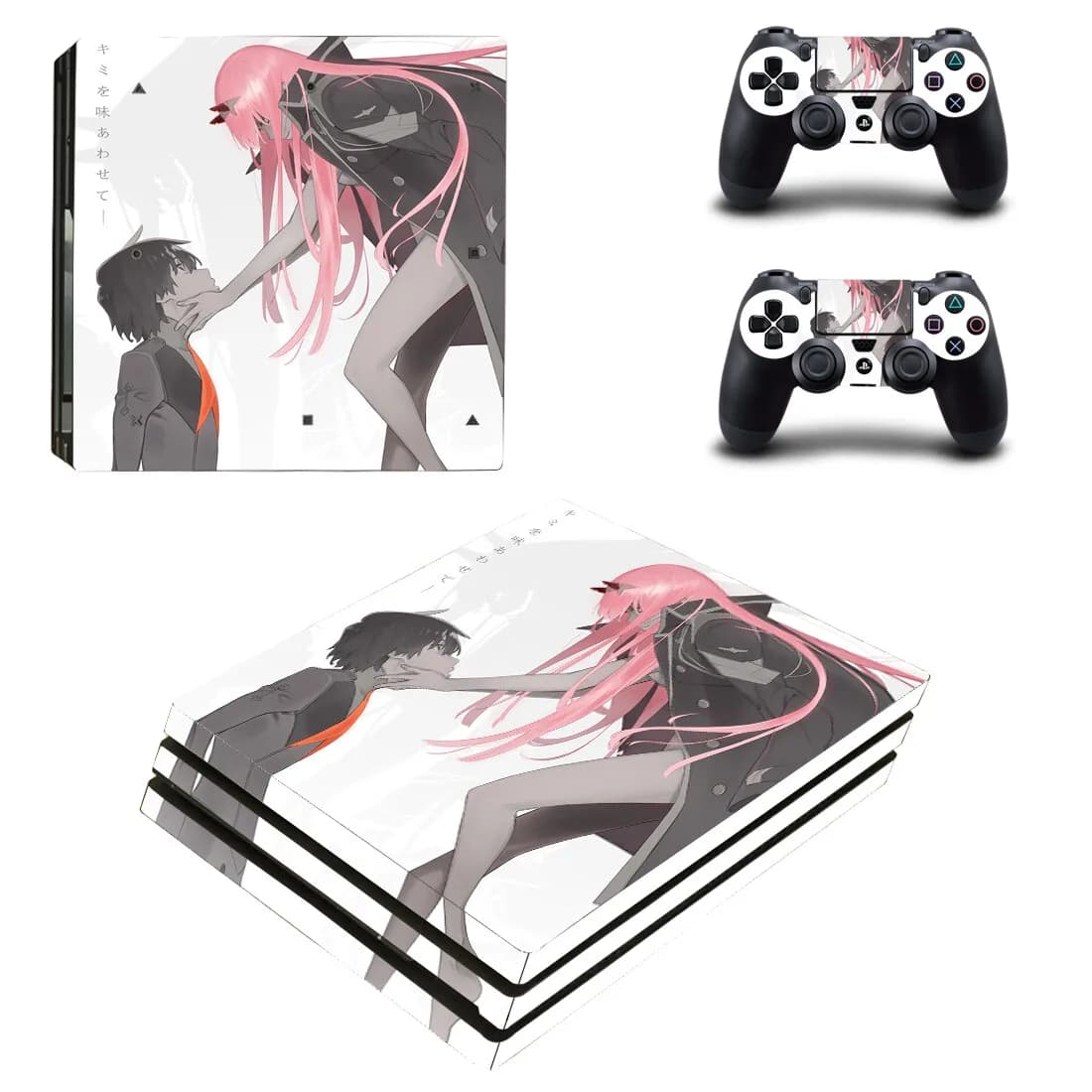 DARLING in the FRANXX Zero Two PS4 Pro autocollant de peau pour PS4 Pro Console et contrôleur peaux vinyle