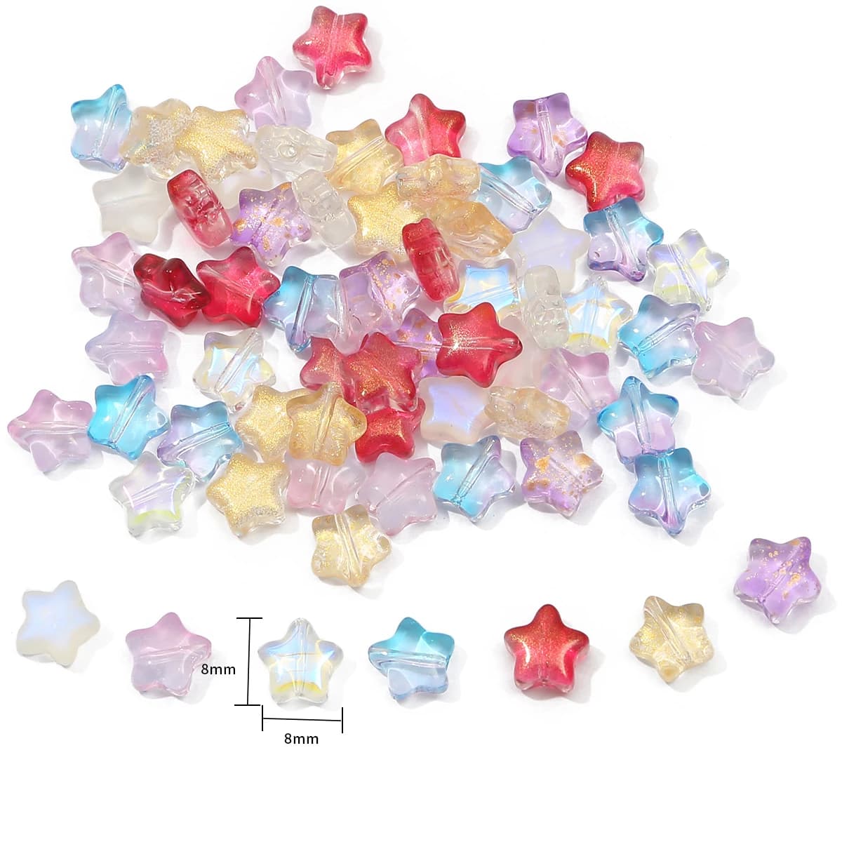 Perles acryliques tchèques en verre pour la fabrication de bijoux faits à la main, accessoires pour la fabrication de colliers et de bracelets, 10 pièces, nouvelle collection