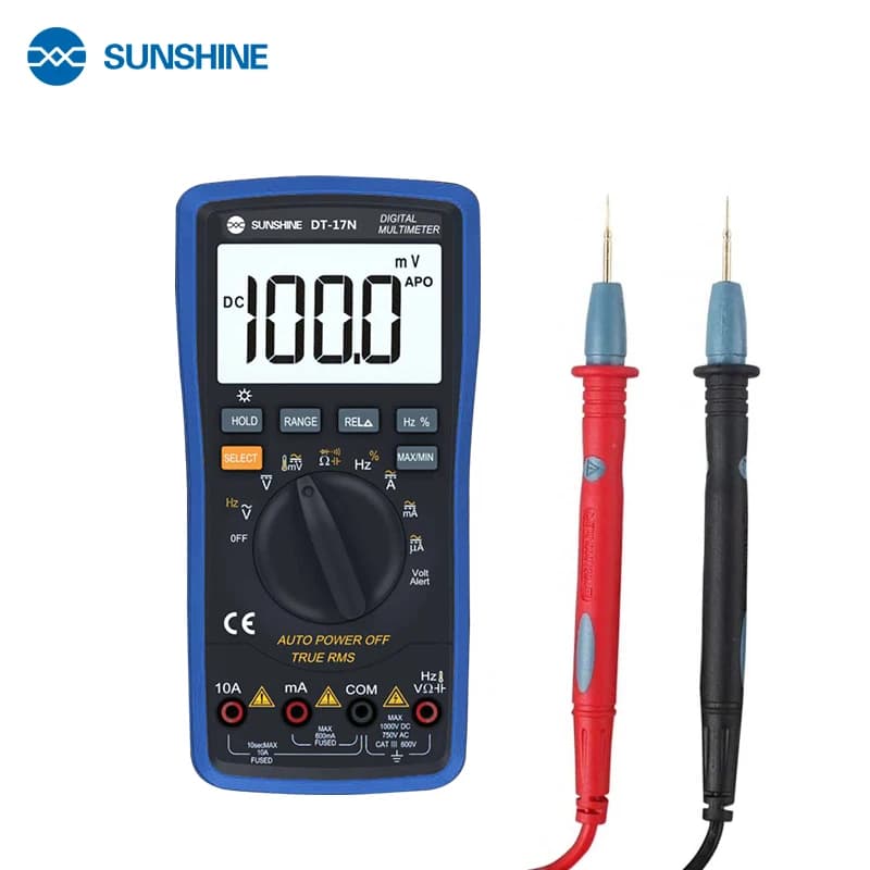 SUNSHINE dt 17n gamme de multimètre affichage lcd multimètre multimètre numérique automatique est 35/6 testeur d'instrument numérique automatique