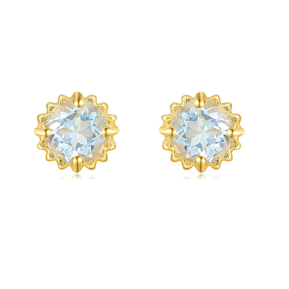 LAMOON – boucles d'oreilles en argent 925 pour femmes, pierres précieuses naturelles Gernet topaze péridot plaqué or 14K, bijoux fins, cadeau, LMEI156