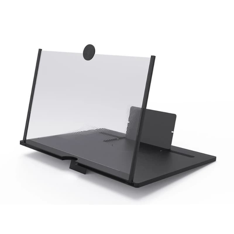Loupe d'écran de téléphone portable version HD, support de téléphone portable 3D monté créatif, 12 ", 2X, 3X