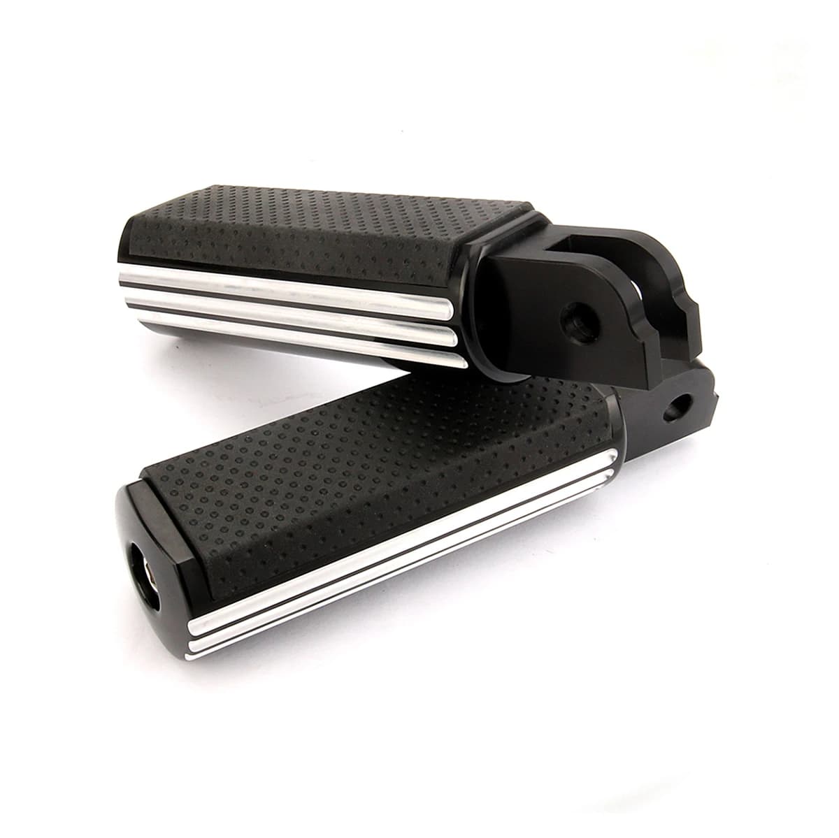 Repose-pieds avant Black Defiance Driver Rider pour Harley Softail Street Bob FXBB Breakout 114 FXBRS Sport Glide FLSB 2018-2021