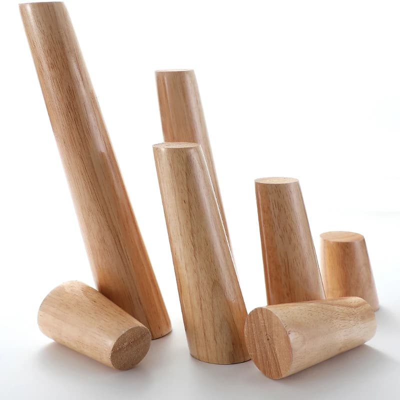 Pieds de canapé en bois massif, 4 pièces, lit incliné, meuble de Table, chaise en bois, remplacement incliné