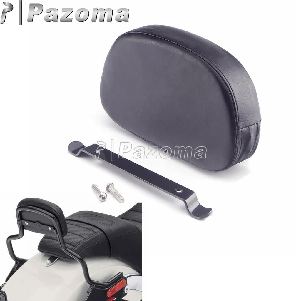 Coussin de dossier de passager noir pour moto Sissy Bar, pour Harley Softail Slim Delux Sport Glide Low Rider Street Bob 2018-up
