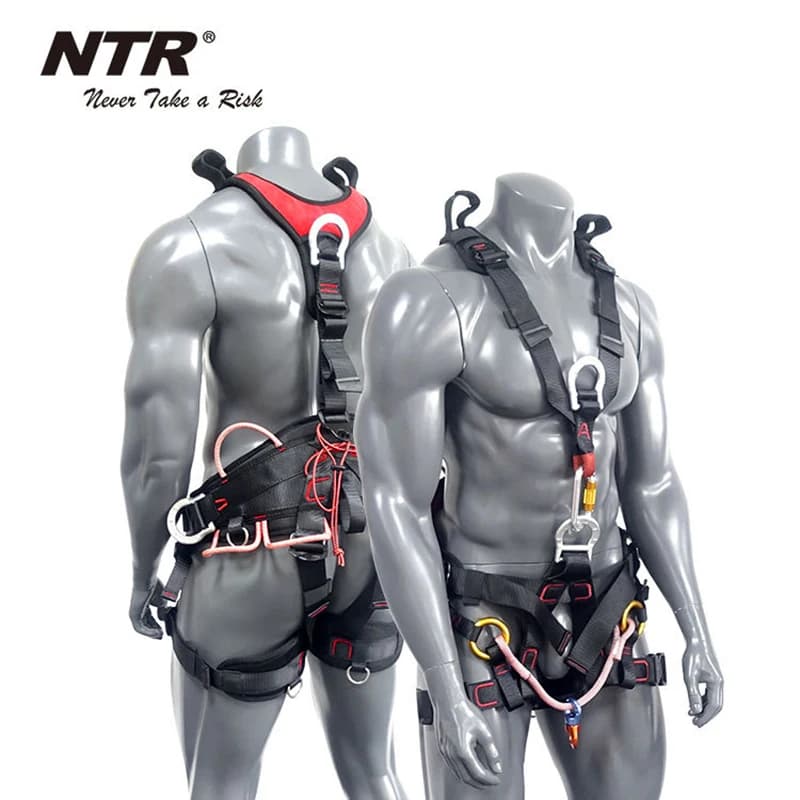 Ceinture de sécurité professionnelle pour l'alpinisme complet, équipement de survie pour l'escalade, la protection des travaux aériens, SFP