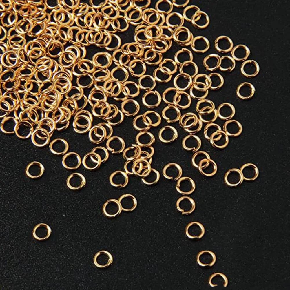 Anneaux de saut ouverts en acier inoxydable, connecteurs de joint torique, en vrac pour bricolage, artisanat, fabrication de bijoux, 4mm 5mm 6mm 8mm 9mm 10mm, 200 pièces