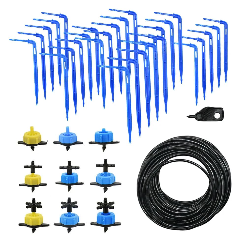 Système d'irrigation goutte 2/4/8 L/H, goutteur à débit constant, compte-gouttes avec séparateur d'eau à 2/4 voies pour la Distribution d'araignées de bonsaï