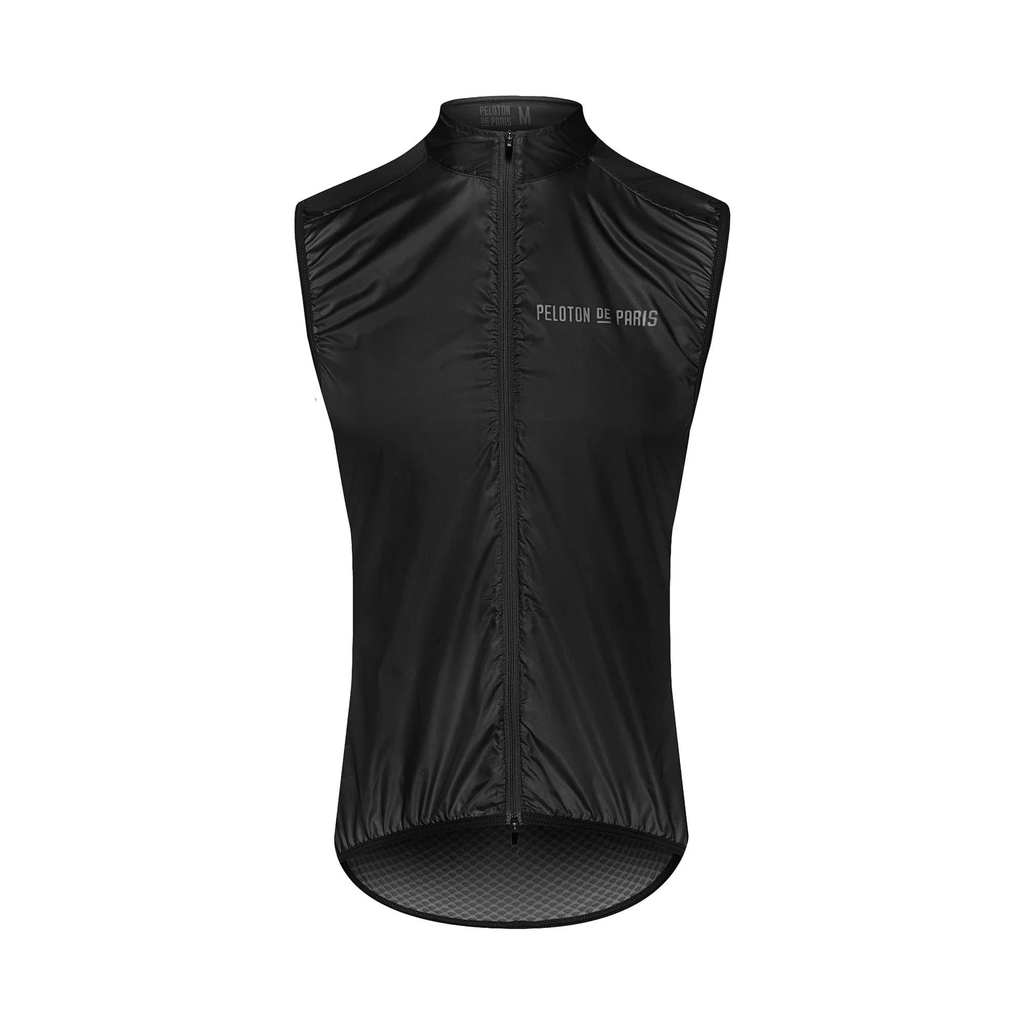 Peloton De Parise – gilet De vélo en tissu, coupe-vent/imperméable, sans manches, noir, pour hommes