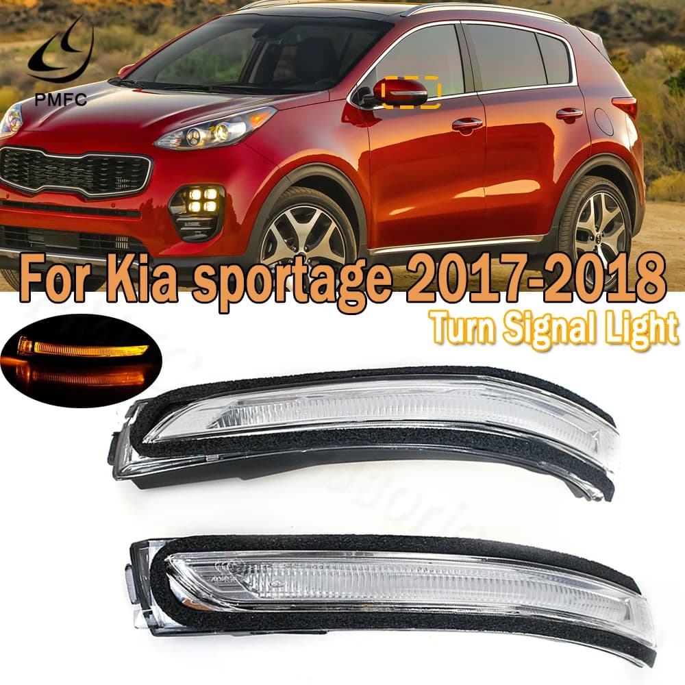PMFC rétroviseur clignotant LED clignotant indicateur lampe pour Kia Sportage 2017 2018 87614D9000L 87624D9000R