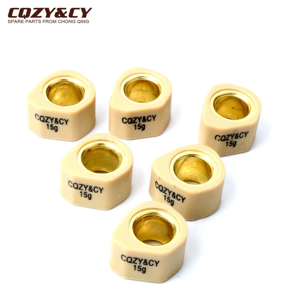 Jeu de rouleaux de course/poids variateur 20x15mm 8g 10g 13g 15g 19g, 6 pièces, pour Honda 125 Aero Lead NH Pantheon s-wing Spacy 125cc 4T