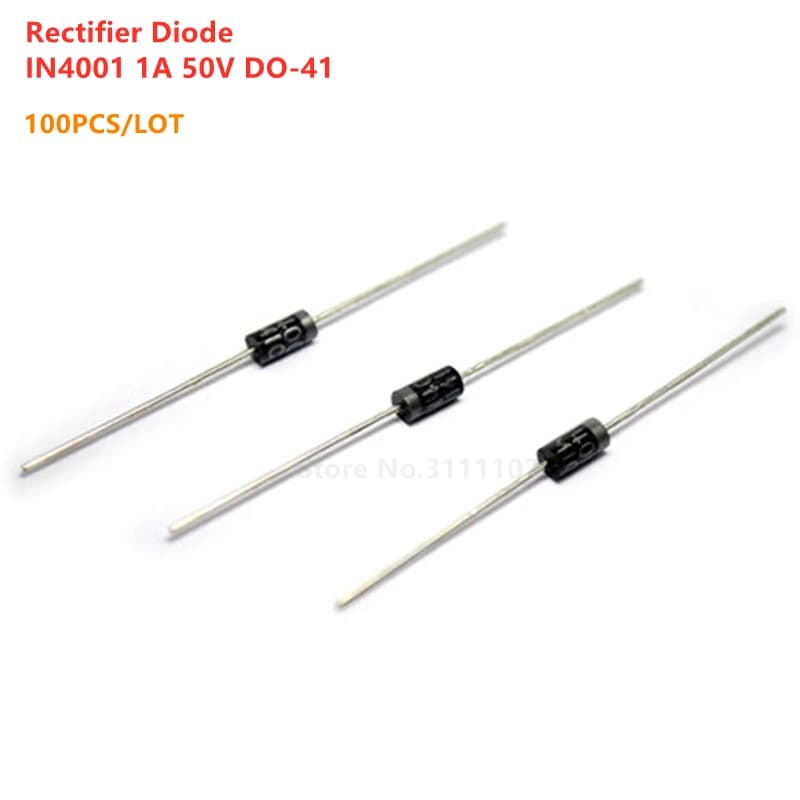 Diode redresseur 1N4001, 100 pièces/lot, IN4001 1A 50V DO-41