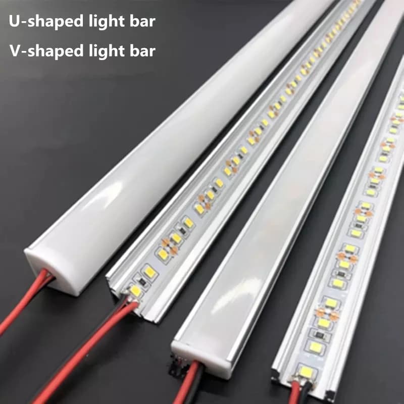 Bande LED rigide en aluminium, 1 à 30 pièces, DC12V, 50CM, 20 pouces, SMD5730, 36LED, en forme de U/V, pour éclairage intérieur