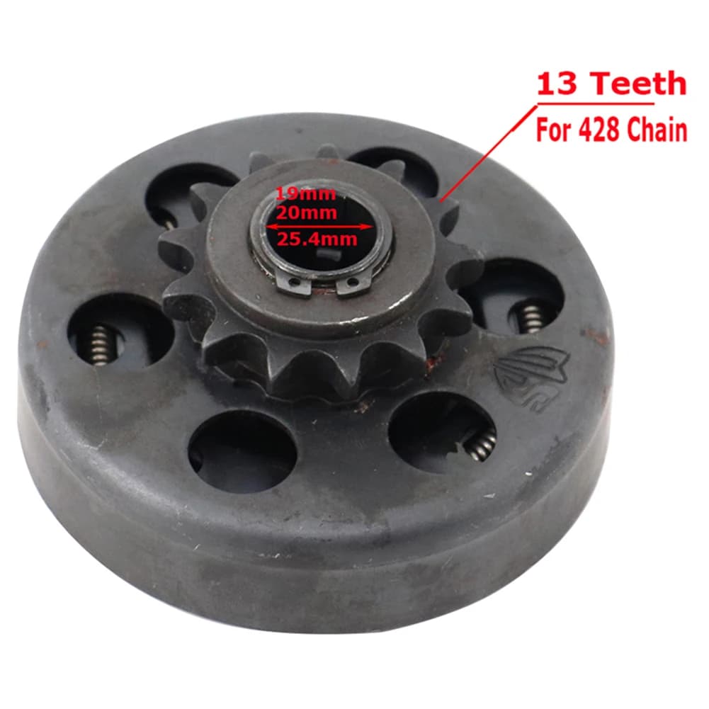EMBRAYAGE AUTO CENTRIFUGE, 19mm, 20mm, 25.4mm, 13T, CHchiot TEcondamné 428, pour HONDA GX390, GX420, 389CC, 13HP, 15HP, GO KART, SnowCombination Packets RL