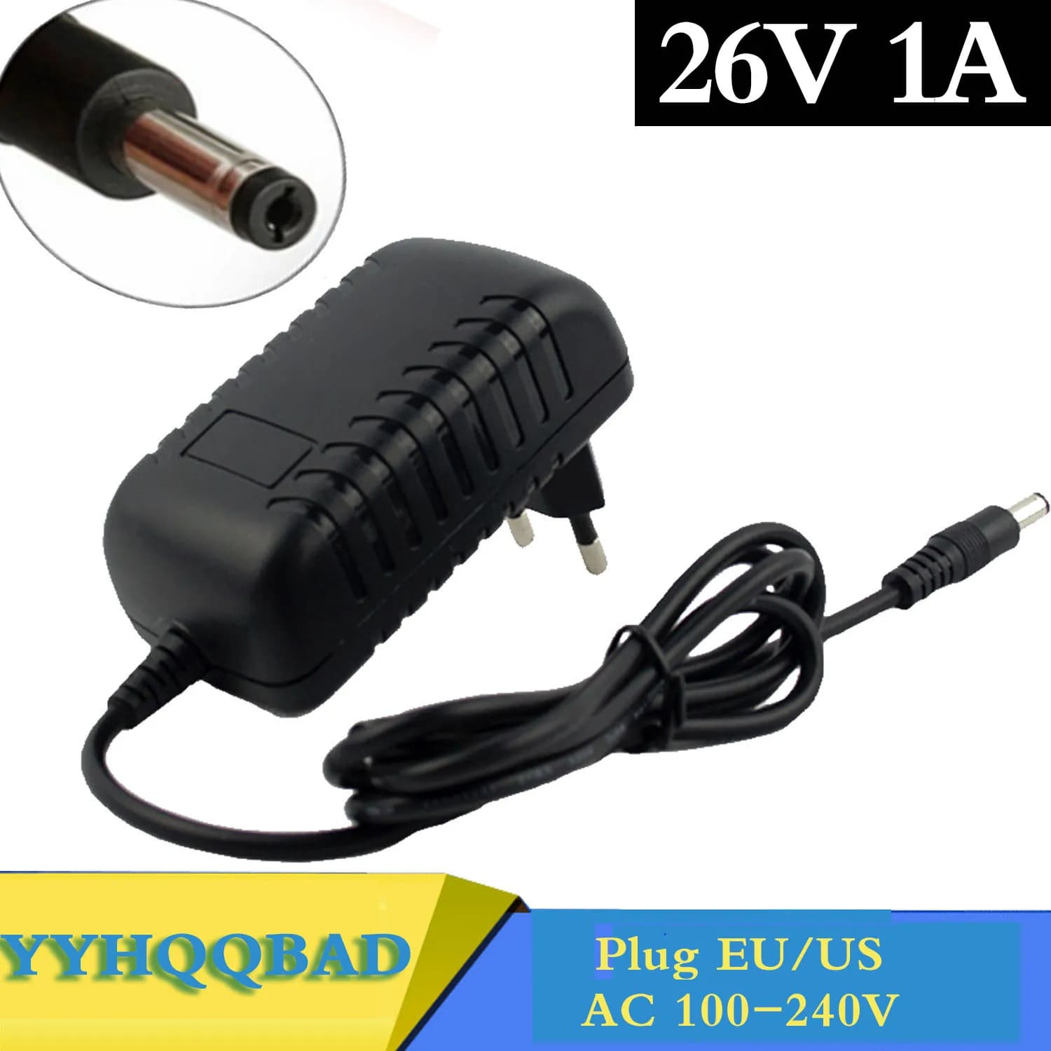 Adaptateur chargeur 26V 1A 26V 450mA pour Dibea D008 Pro F8 Pro M500 TT8 MM8 K30 MT66, adaptateur d'alimentation sans fil et chargeur