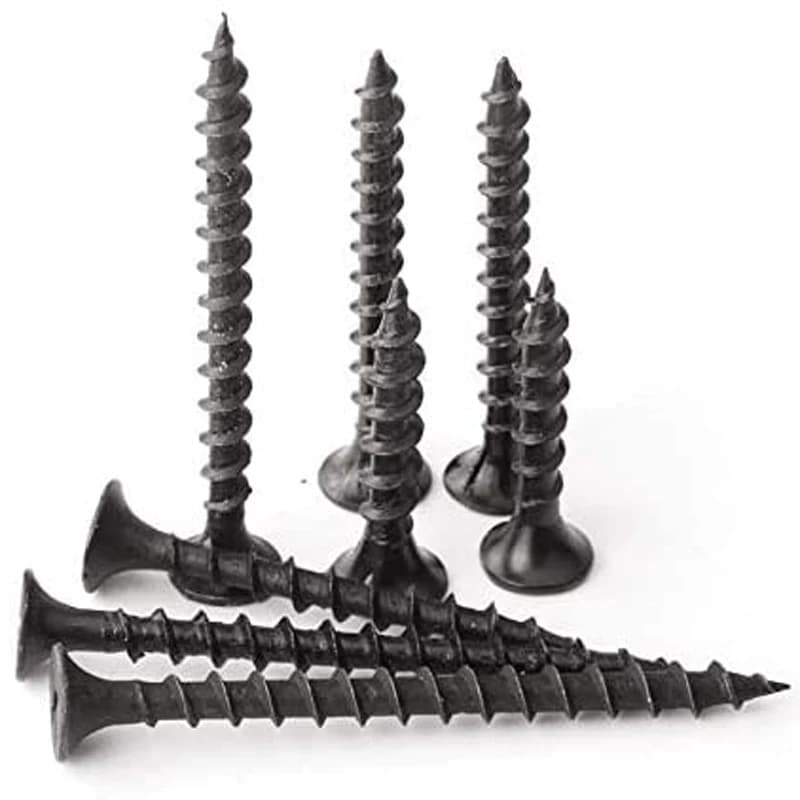 Vis autotaraudeuses Phillips à tête plate noire M3.5, vis taraudeuses encastrées croisées pour cloisons sèches, vis à bois, outil de quincaillerie pour la maison, 50 pièces