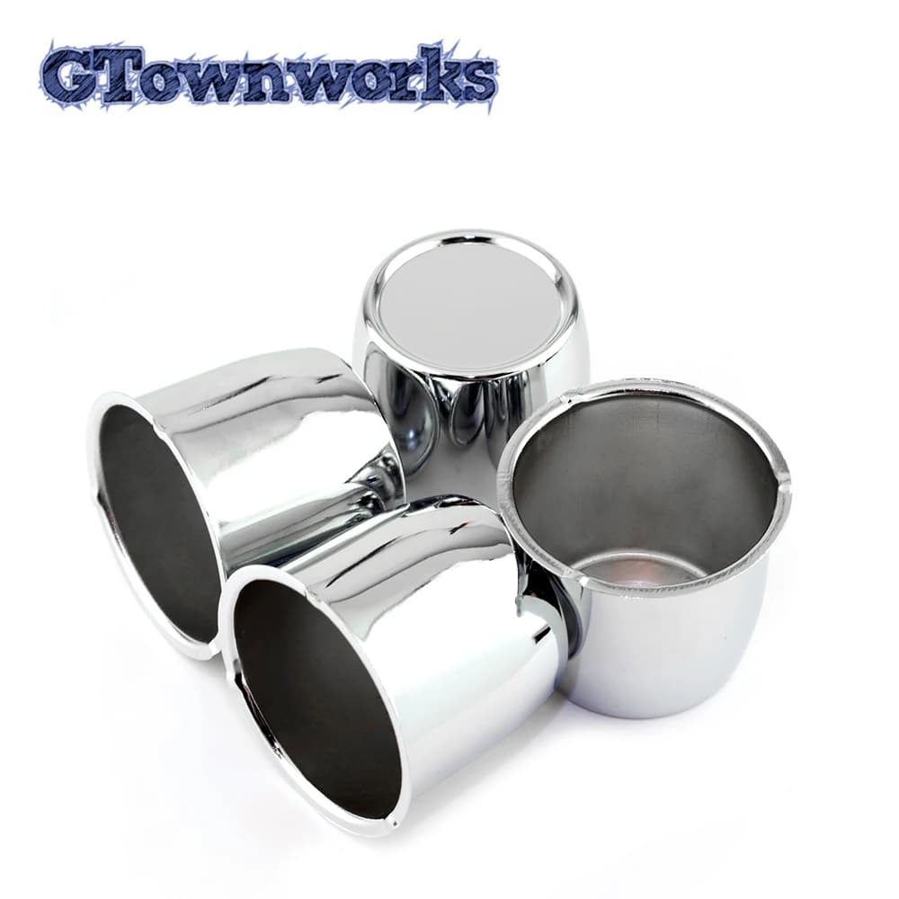 GTownworks 4 pièces 67mm/2.64 "60mm/2.36" capuchon central de moyeu PUSH-THRU pour remorques camions suv RV jantes pousser à travers l'acier au carbone