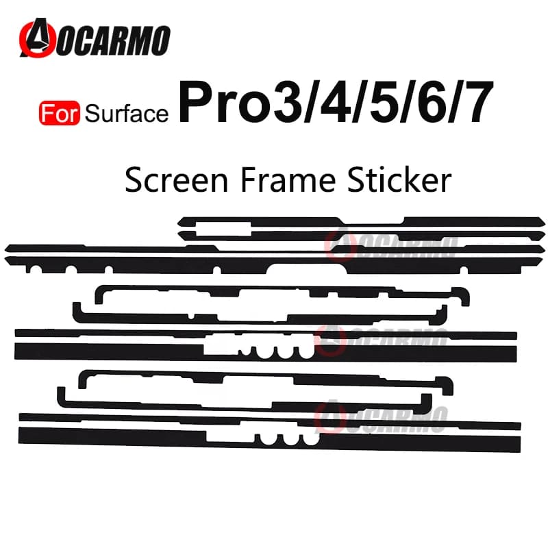Autocollant adhésif pour cadre d'écran LCD, pour Microsoft Surface Pro 4 5 6 7 8 9 Pro3 Pro9 Pro5 Pro6 Pro7 Book 1 2 Book3