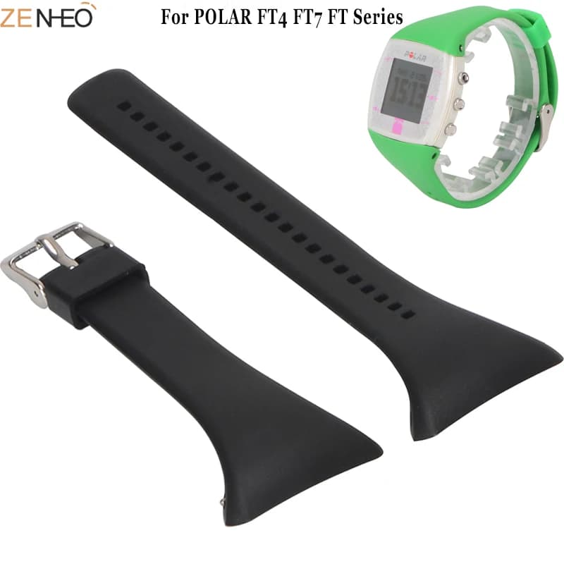 Bracelet de montre connectée en silicone souple pour Polar FT7, bracelet de remplacement pour montres connectées Polar FT4, FT7, série FT