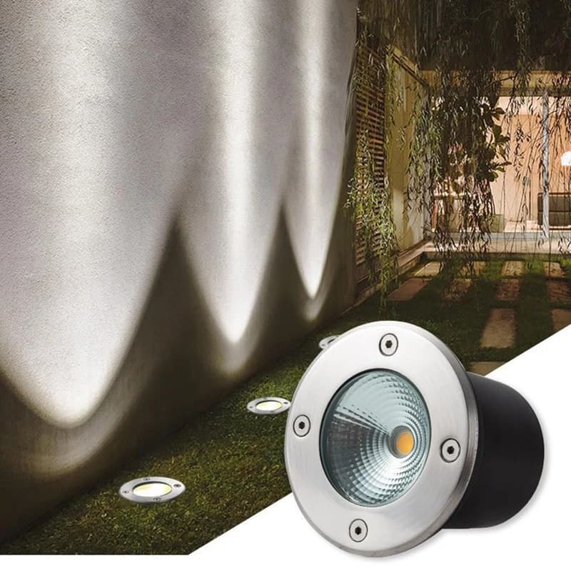Spot lumineux LED encastrable dans le sol, imperméable conforme à la norme IP67, éclairage d'extérieur, idéal pour un jardin ou un sentier, 3/5/10/15W, DC 12V, 220V