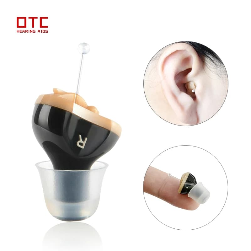 Micro-aide auditive pour personnes âgées, aides auditives invisibles pour la surdité, casque réglable sans fil avec amplificateur sonore