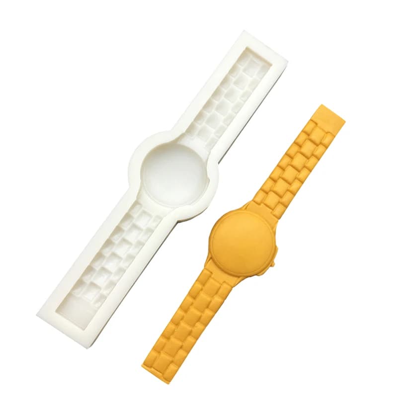 Moule en silicone pour montre-bracelet, pour sugarcraft, cupcakes, chocolat, pâtisserie, outils de décoration de gâteaux en fondant