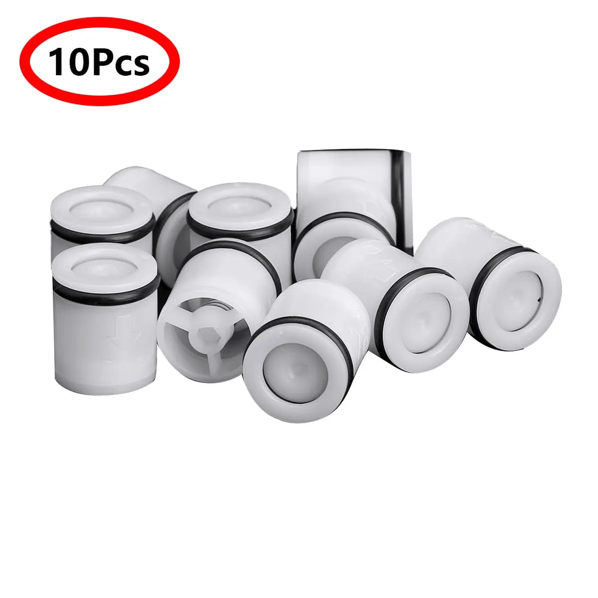 Connecteur de contrôle de chauffe-eau de jardin, 10 pièces, clapet anti-retour à ressort, pour douche en plastique, filtres de robinets