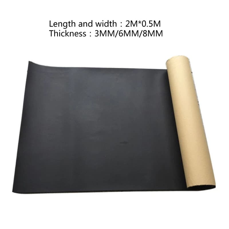 Feuilles de mousse adhésives à cellules fermées, 1 rouleau, 200cm x 50cm, 3mm/6mm/8mm, isolation phonique thermique, pour la maison et la voiture