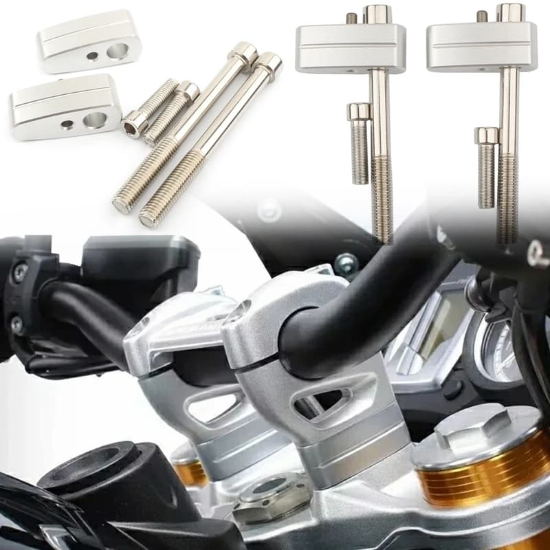 Accessoires de moto 2014 et plus pour NINE T R NINE T Pure Racer Urban G/S Scrambler, rehausseur de guidon décalant de 20 mm pour BMW R Nine R9T