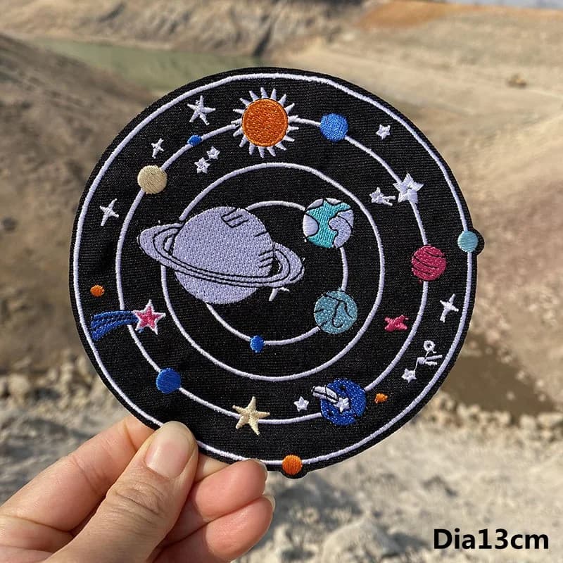 Prajna – patchs de broderie en fer pour vêtements, Cool, Alien, UFO, autocollants pour vêtements