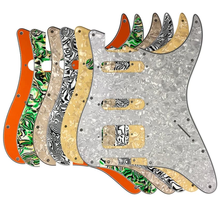 Xinyue JEAccessrespiration-Garde-boue sans trou de contrôle pour Fender Strat, 11 trous de vis, norme américaine et mexicaine, ST HSS JEScr, 514