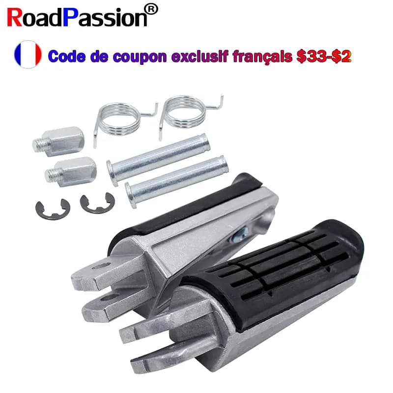 Repose-pieds avant pour moto, pédales pour YAMAHA BT1100 Fazer 700 FJ1200 FJR1300 ABS FZ1 FZ6 FZ6R FZR600