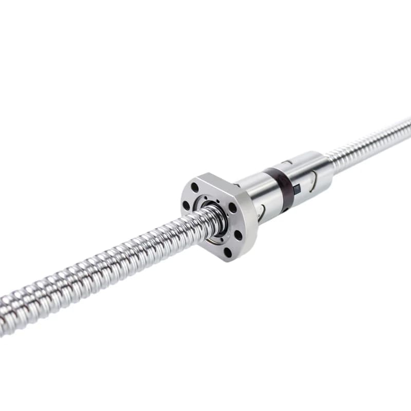 Vis à billes usinée C5 2505 DFU2505 personnalisable toutes tailles avec double écrou à billes pour pièces CNC Vis à billes Rm2505
