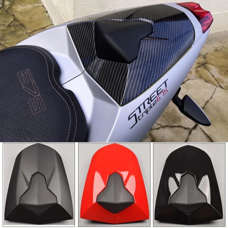 Pour Triumph Daytona 675 housse de siège carénage de capot passager arrière Pillion Solo 2013 2014 15 16 2017 2018 2019 675R accessoires Moto