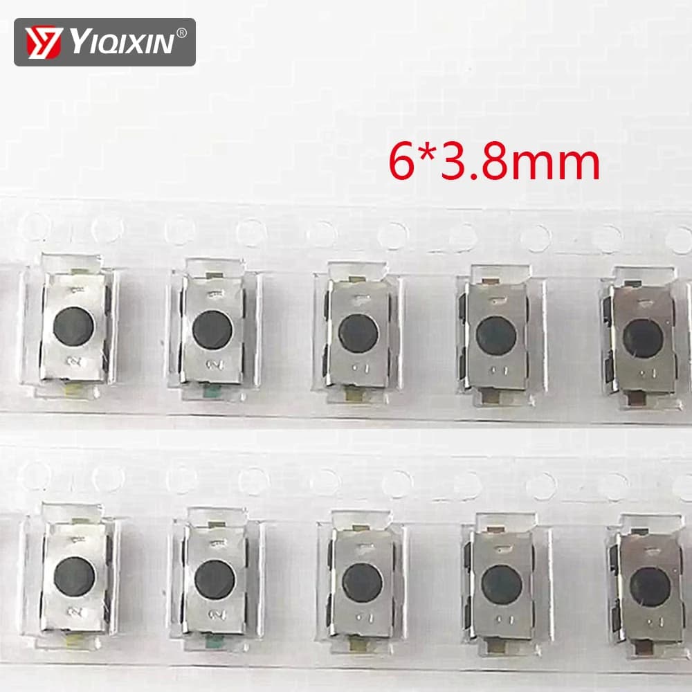 YIQIXIN 2 pièces/lot clé de télécommande de voiture interrupteurs tactiles boutons paquet de composants de clé tactile pour Peugeot citroën Opel taille 6*3.8mm